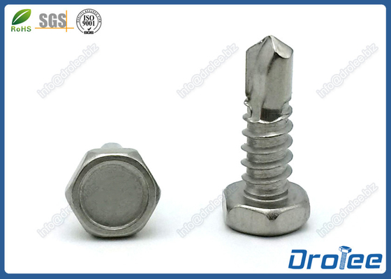 China 18-8/410/316 Stainless Steel Indented Hex Head Self Drilling Tek Screws supplier